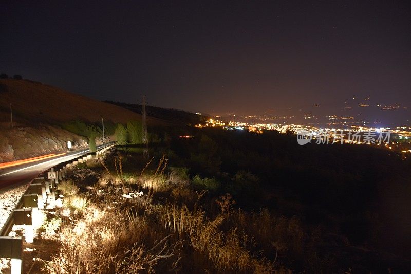 加利利海的夜景