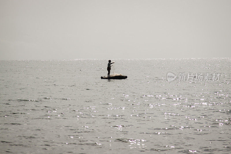 喀拉拉邦的当地渔民