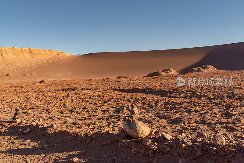 智利阿塔卡马沙漠月亮谷月亮谷圆形剧场的沙丘(月亮谷)