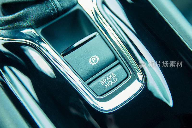 汽车自动制动保持按钮和手动制动按钮