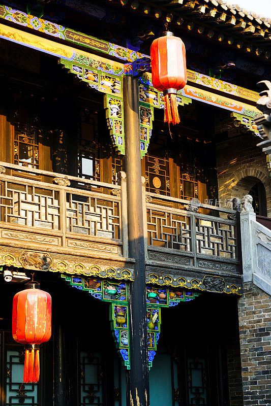 中国山西平遥古城建筑与装饰