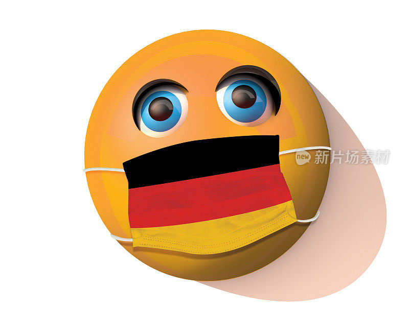 戴面具的德国Emoji