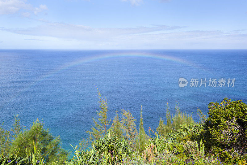 考艾岛的纳帕里海岸彩虹