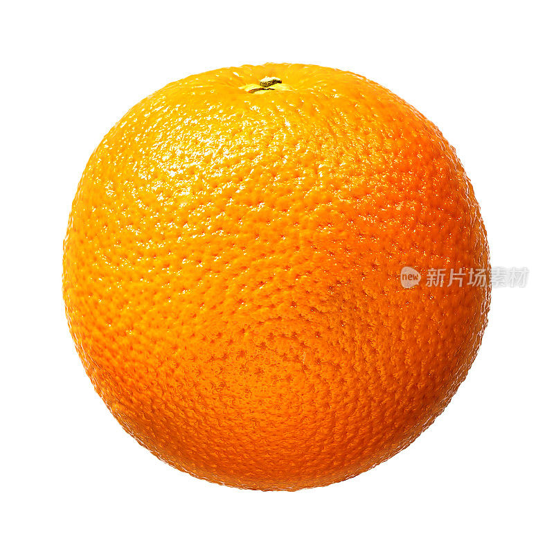 白色背景上分离的新鲜橘果。与剪切路径
