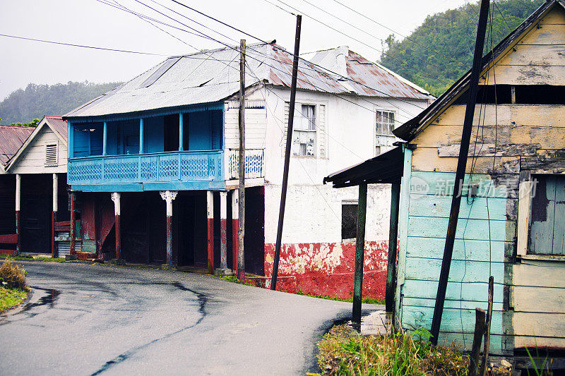 加勒比地区的村庄