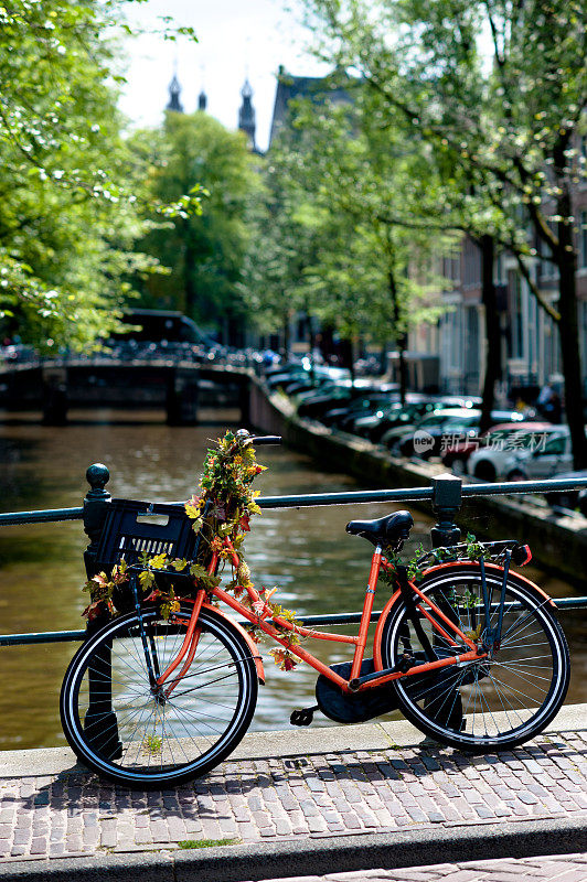 装饰自行车阿姆斯特丹