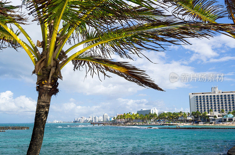 波多黎各圣胡安的酒店和海滩