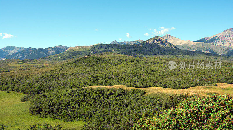 南阿尔伯塔山麓，山地和落基山脉