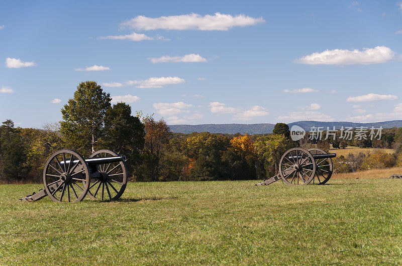 弗吉尼亚州马纳萨斯国家战场上的大炮