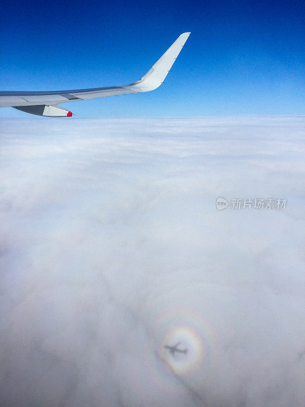 天空中云层的鸟瞰图