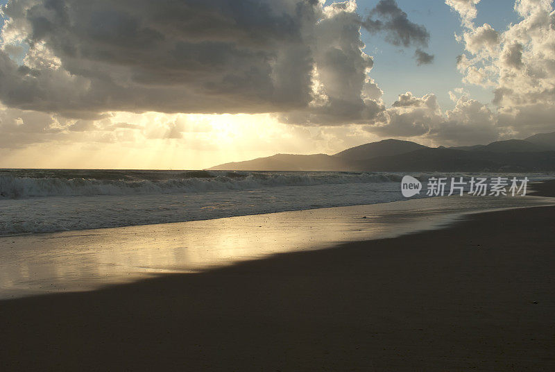 海上日落