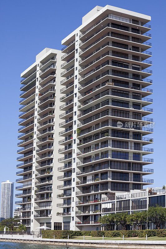 迈阿密海滩佛罗里达旅游目的地，公寓和公寓大楼