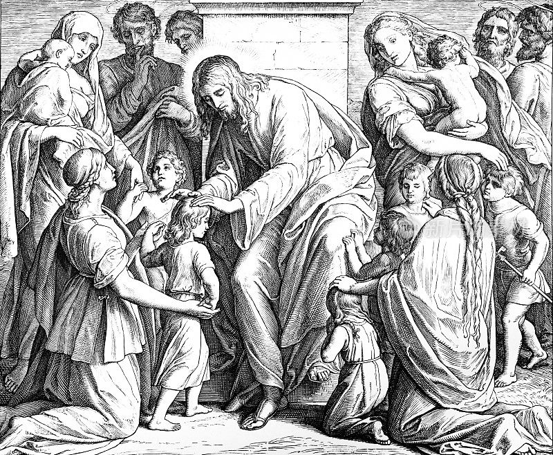 耶稣关于伟大的教导-小孩子和耶稣