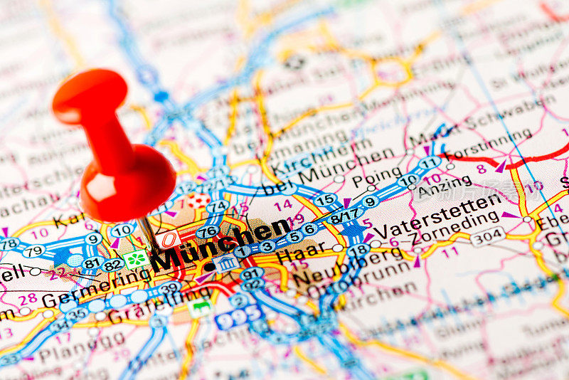 欧洲城市地图系列:München