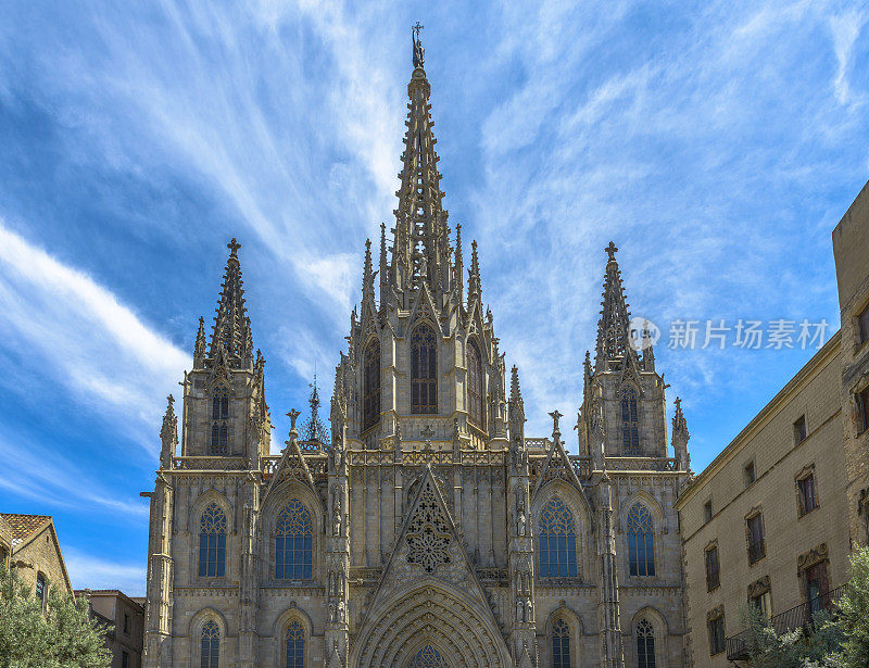 西班牙巴塞罗那的大教堂