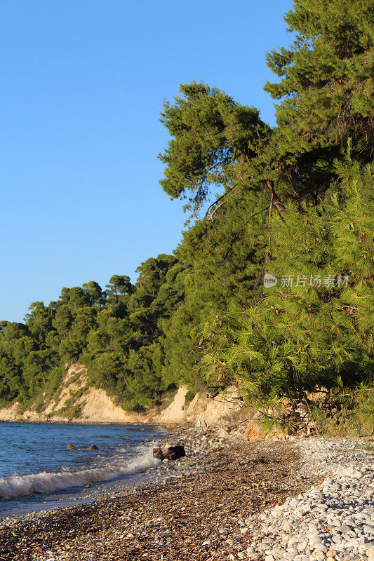 Evia的kaco海滩