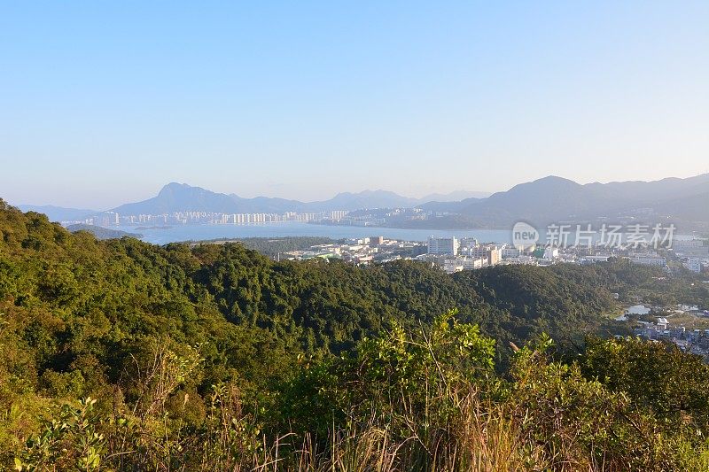 香港新界吐露港海景