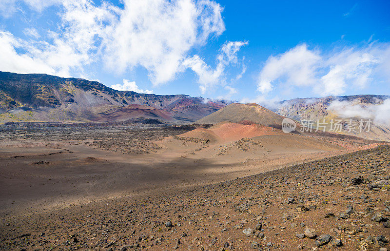 夏威夷毛伊岛的哈雷阿卡拉火山