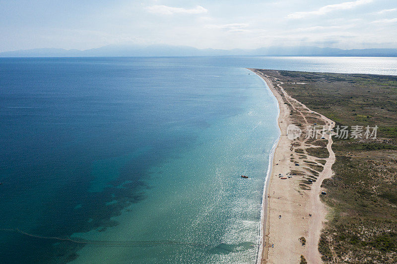 海岸线鸟瞰图