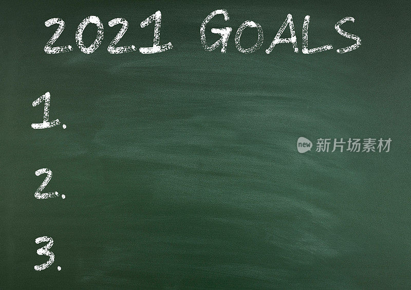 写在黑板上的2021年目标