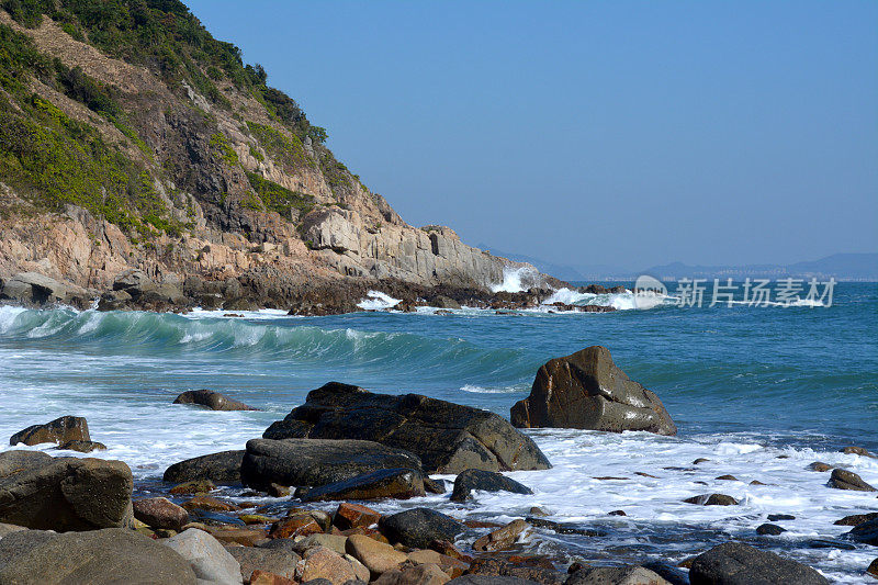 香港塔门(草岛)的石海岸