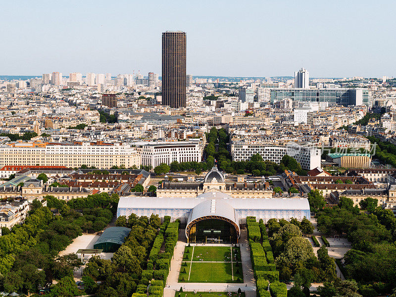 巴黎和战神广场的鸟瞰图