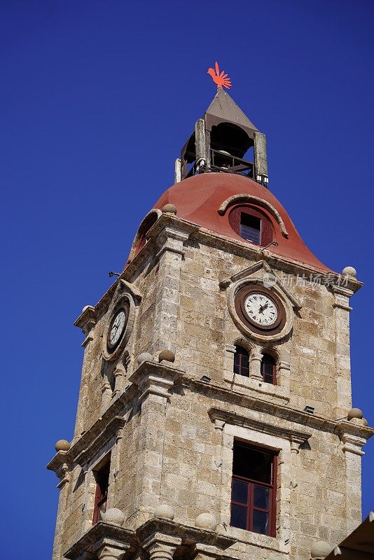 罗多斯镇中世纪钟塔