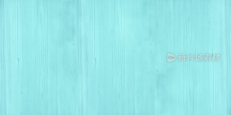 浅蓝绿色宽屏木质纹理。柔和的蓝绿色木纹大背景