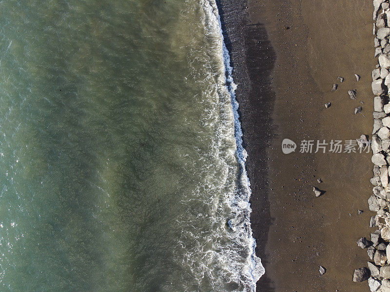 济州岛西归浦市光千吉黑沙滩