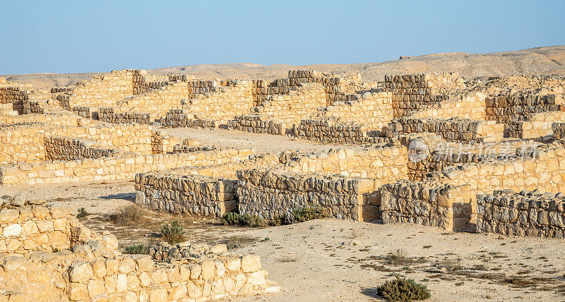 以色列内盖夫沙漠，纳巴泰城市Avdat附近的古罗马营地