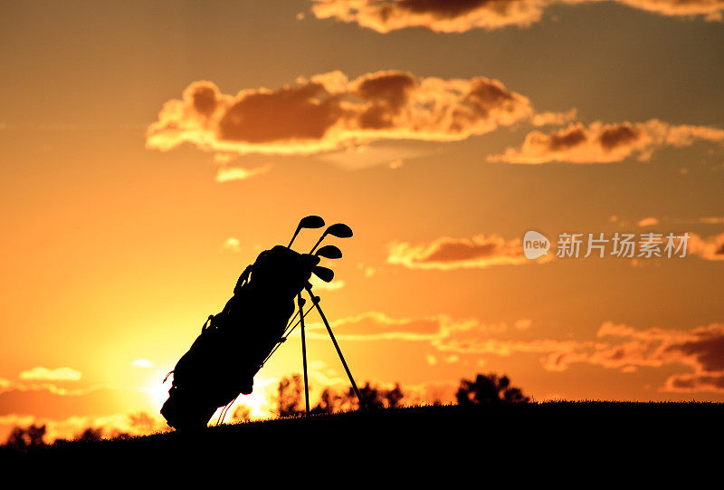 日落高尔夫球袋