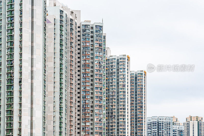 现代建筑的外观。构建抽象的背景