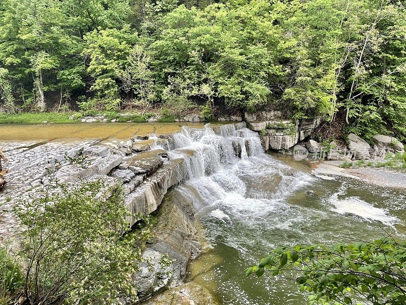 Taughannock瀑布州立公园，尤利西斯和伊萨卡，纽约州