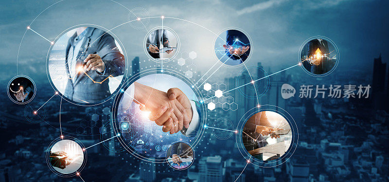 全球商业网络的业务和经济增长，金融和银行数据分析，客户服务，技术和数据连接，团队合作，业务战略和数字营销。