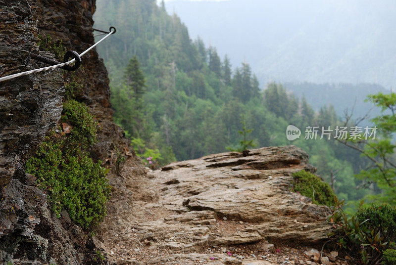 明矾洞穴步道和扣人心弦的电缆在斯莫基山