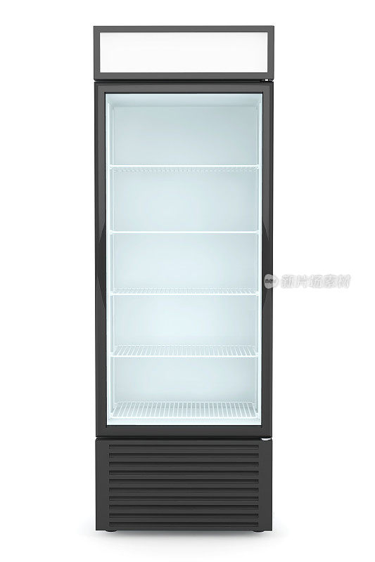 冰箱饮料与玻璃门