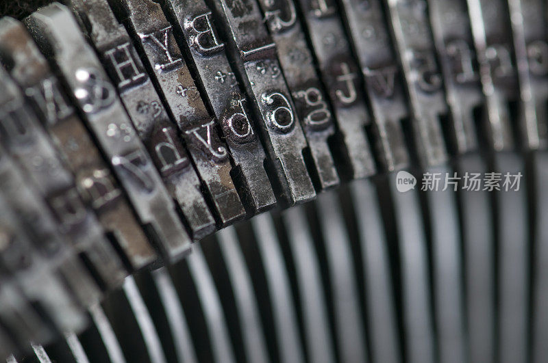 旧打字机键