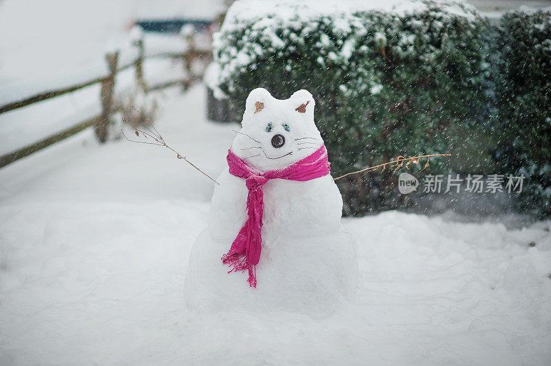 猫雪人