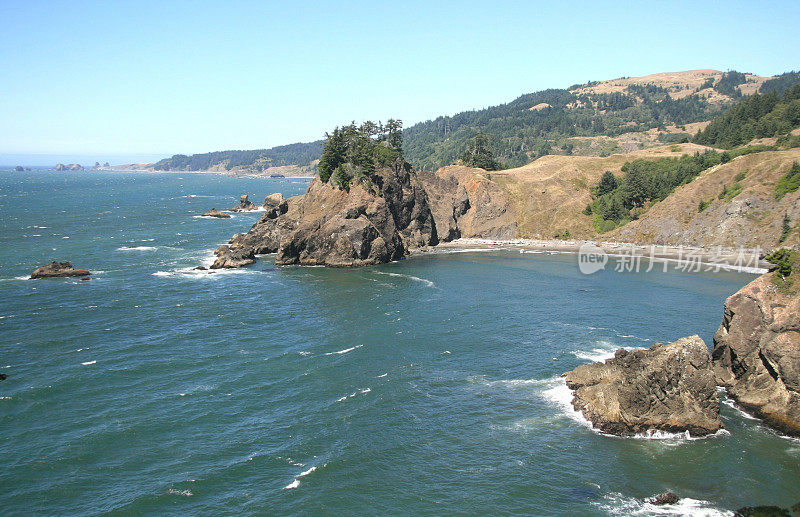 俄勒冈海岸风景，太平洋西北，美国