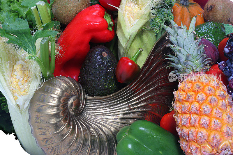 蔬菜，水果和丰饶