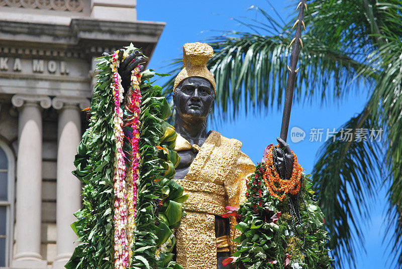 国王卡米哈米哈的雕像