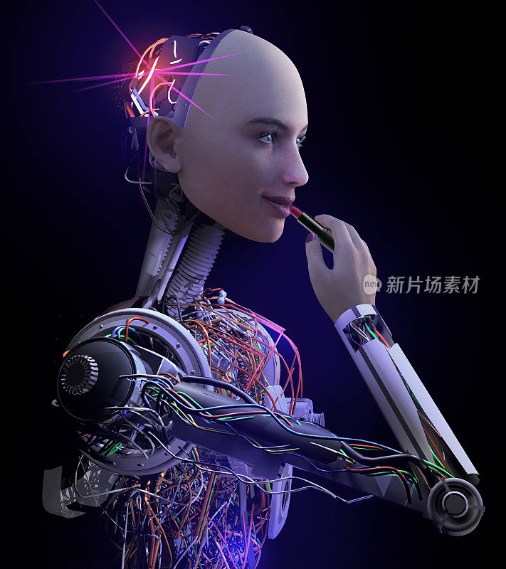 美丽的Cyborg化妆