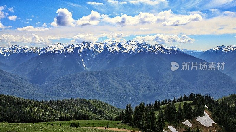 雪山，飓风岭山路，奥林匹克国家公园，西澳