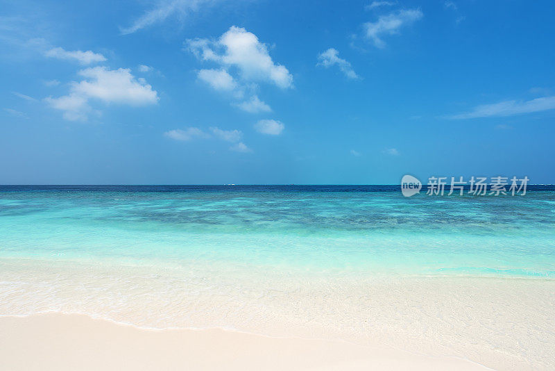 马尔代夫的热带海景