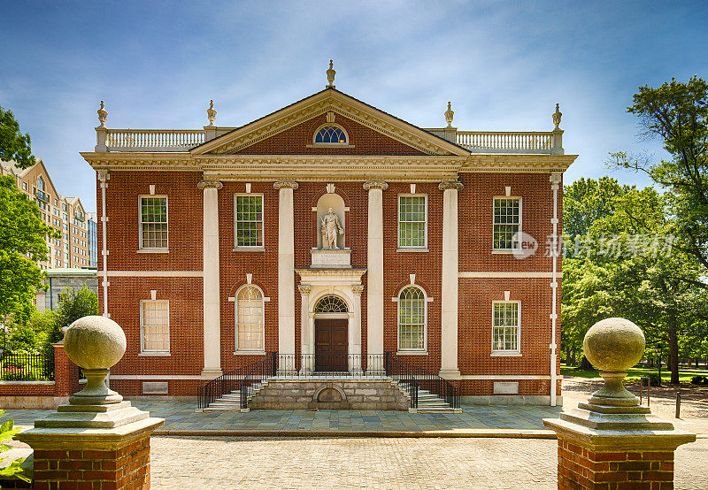 美国哲学学会图书馆，位于美国宾夕法尼亚州费城