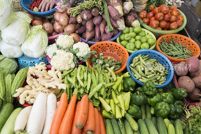 柬埔寨金边中央市场食品市场