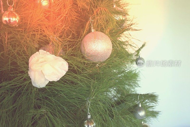 装饰圣诞树背景