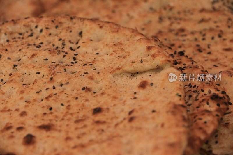 伊朗Sangak面包，伊朗