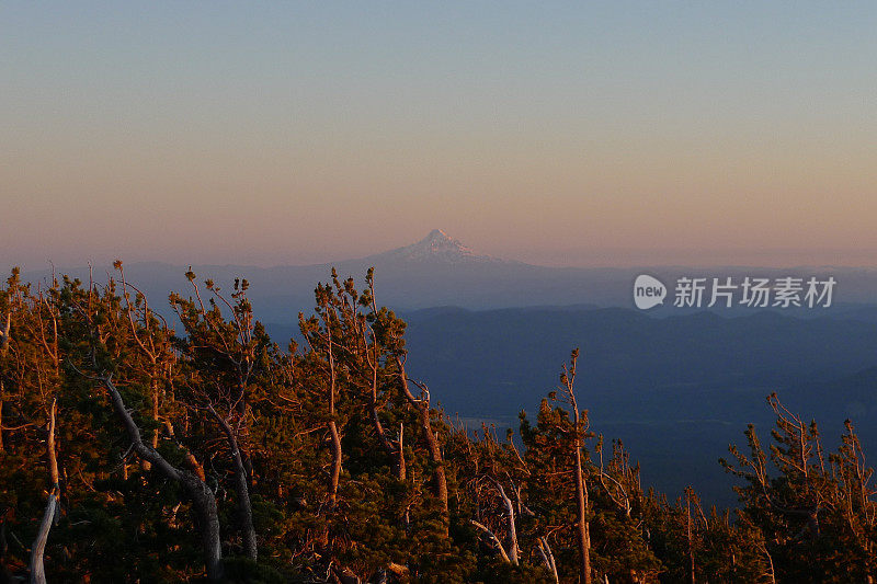 胡德山的日落