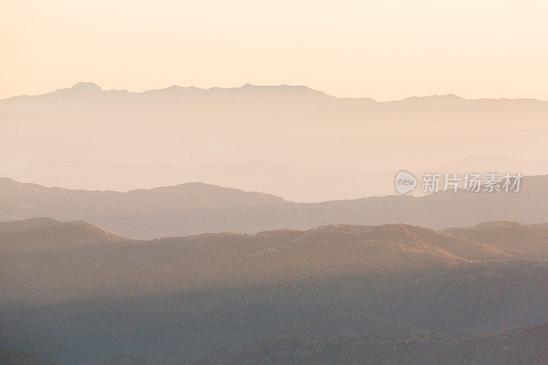 鸟瞰山景